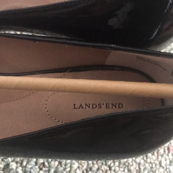 NWT Lands’ End Ashby black patent leather pumps - Picture 5 of 7